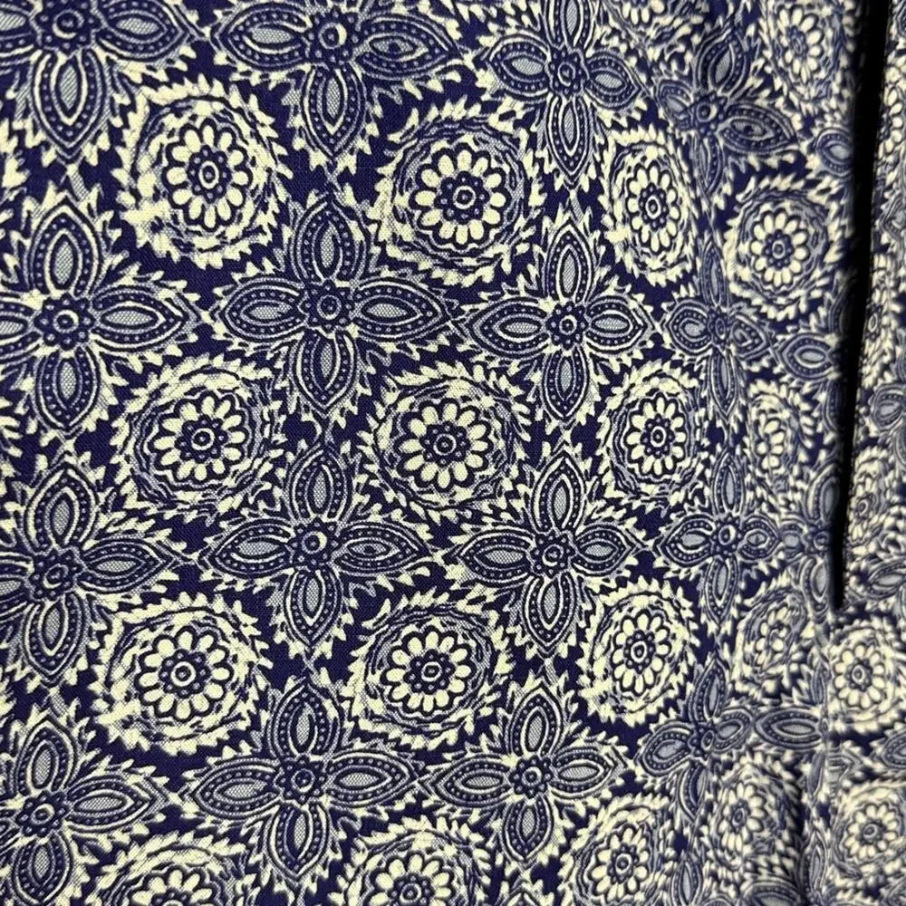 Men's J. Crew Vintage Shorts 90s Oarsman Print Bermuda Shorts Blue Size 33